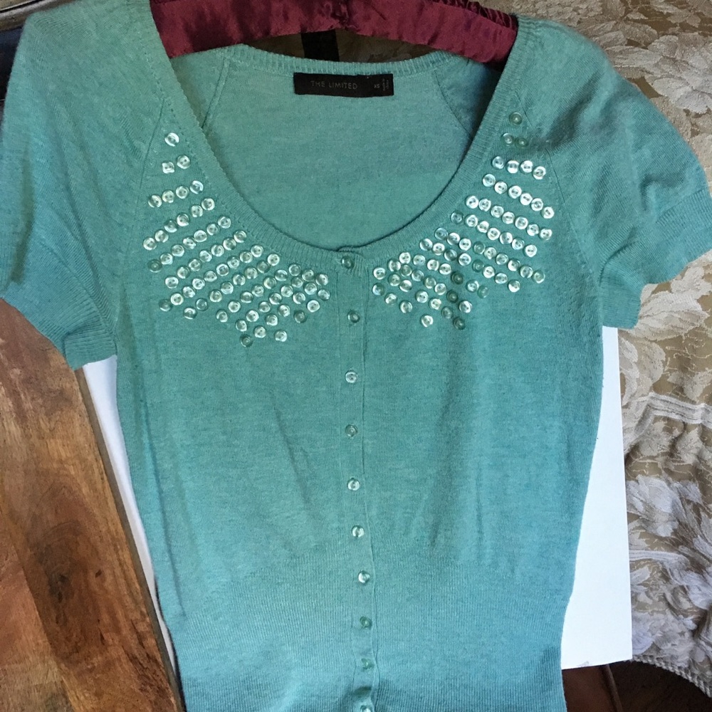 3 for $15 The Limited beaded sweater